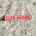 Stickers Cat mom en vinyle brillant ou holographique pailleté