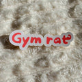 Stickers Gym rat en vinyle brillant ou holographique pailleté