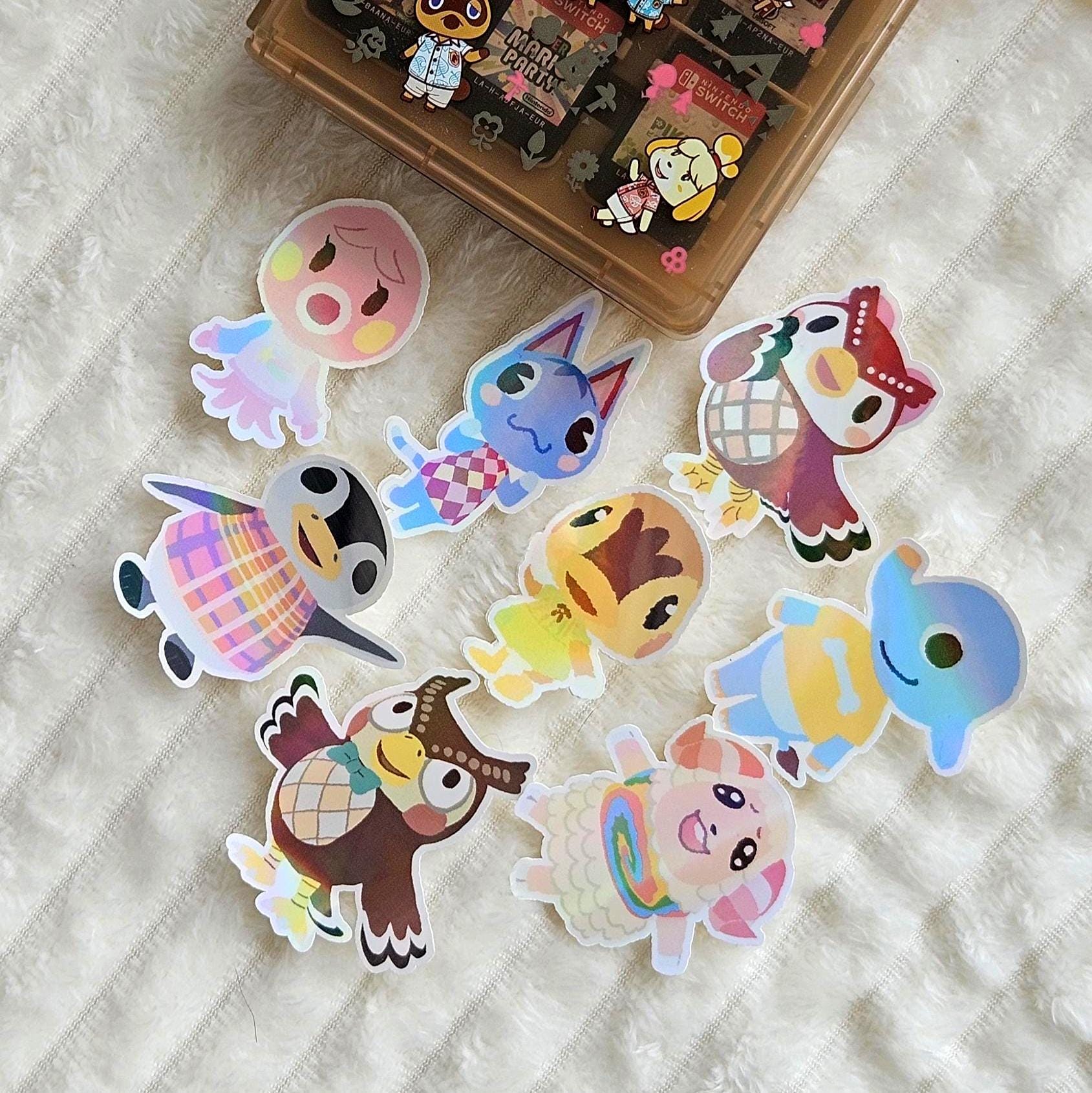 Autocollants Animal Crossing | Habitants | Sticker Vinyle brillant ou holographique | Scrapbooking Journaling Tablette Ordinateur