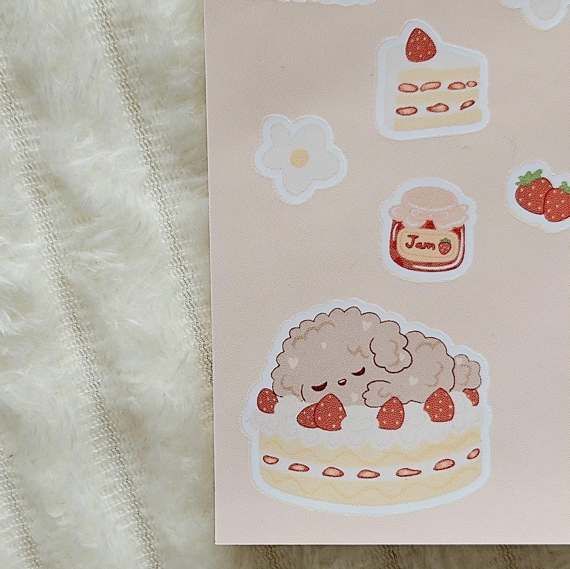 Planche d'autocollants | Lily's Cake | Stickers | Printemps | Scrapbooking, journaling, ordinateur, etc
