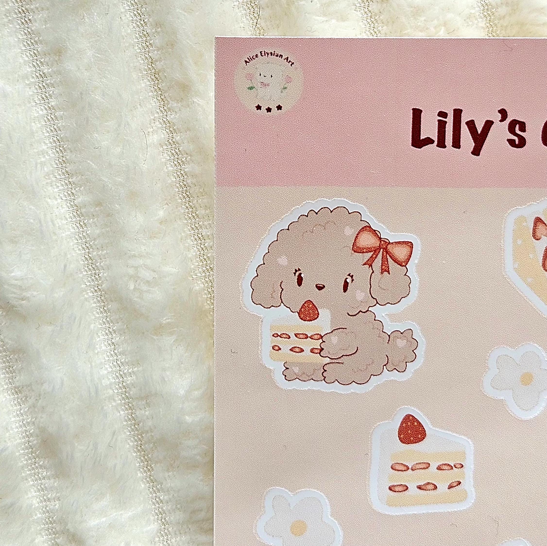 Planche d'autocollants | Lily's Cake | Stickers | Printemps | Scrapbooking, journaling, ordinateur, etc