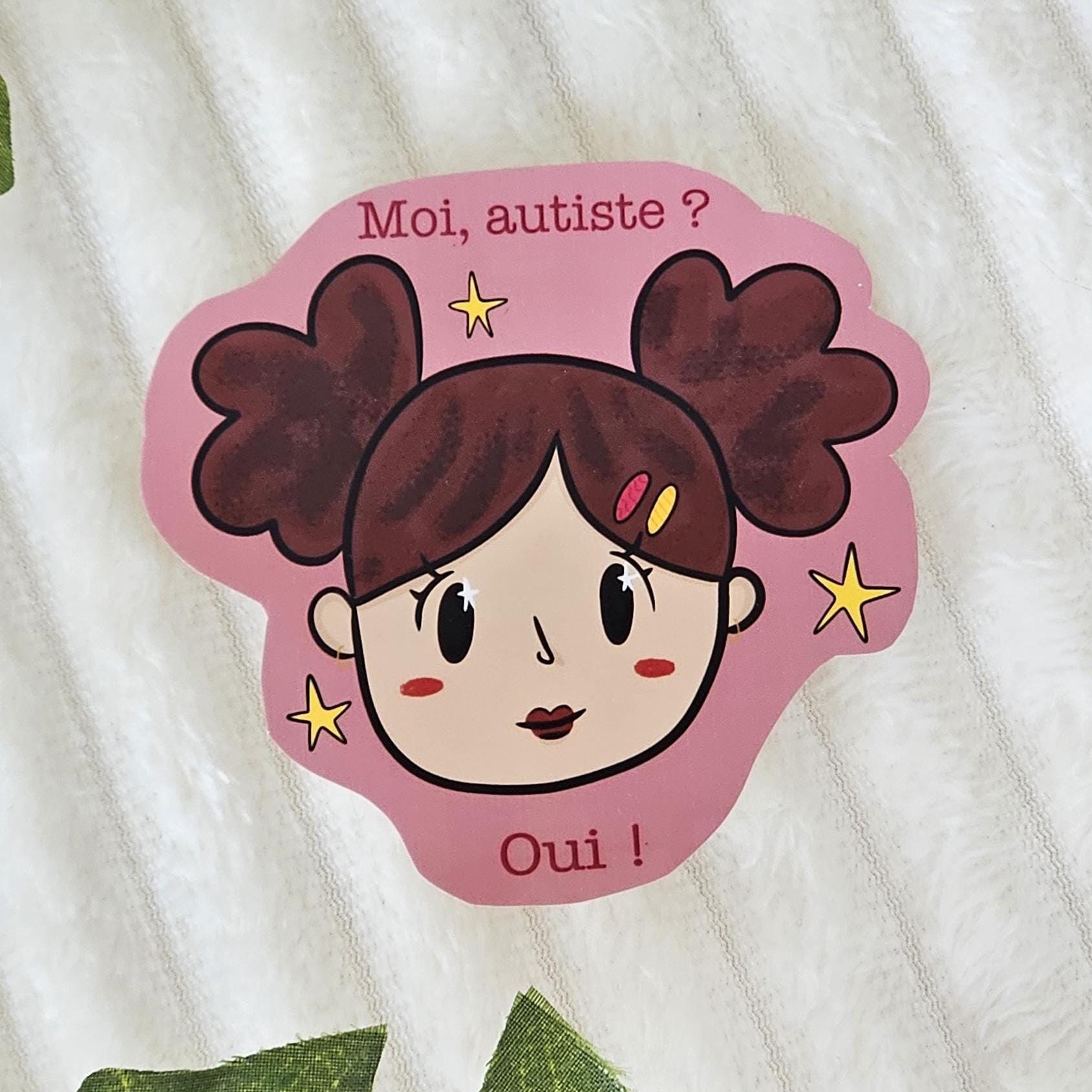 Autocollant Waterproof Vinyle Stickers Autisme pour Ordinateur / Gourde / Carnet / etc