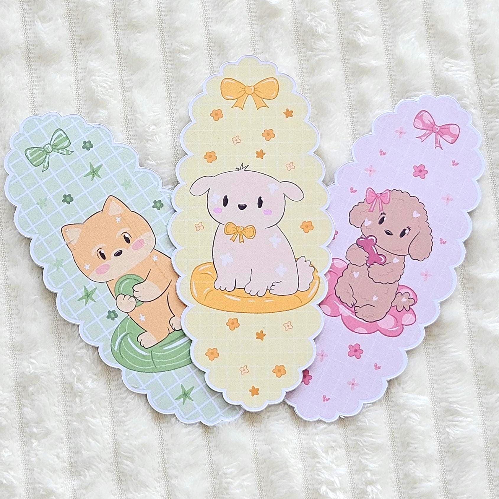 Marque-page chiens coquets | Epais et mats | Pour les Booklovers