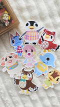 Autocollants Animal Crossing | Habitants | Sticker Vinyle brillant ou holographique | Scrapbooking Journaling Tablette Ordinateur